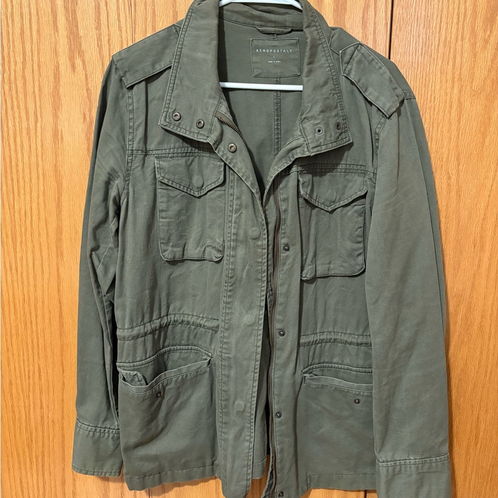 Aeropostale Green Utility Jacket Rugged Style